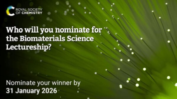 Biomaterials Science 2026 Lectureship - call for nominations